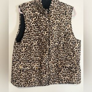Leopard Print Vest size:XL